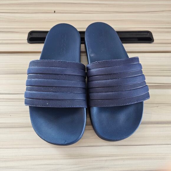 Adidas Adilette Blue Comfort Slides Size 6 - Picture 5 of 9